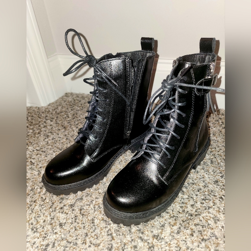 RAID black combat boots